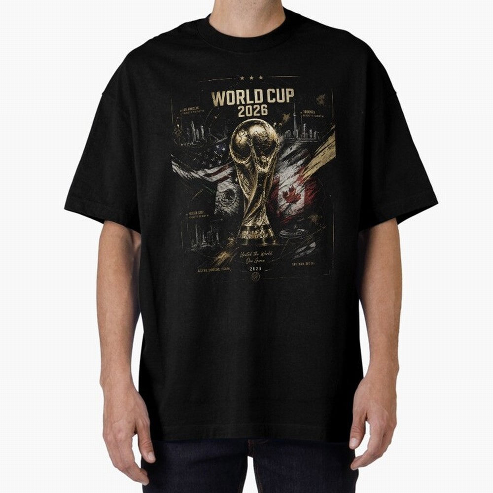 2026 FIFA World Cup Oversized T-Shirt Bring International Match Energy to the FIFA World Cup 2026 Group Stage Journey through Neymar Highlights, Spain and Netherlands Pride, Worldwide Fan Energy, Dramatic Goals, Stadium Lights and Championship