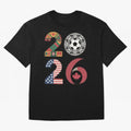 2026 Football Countries Oversized T-Shirt Join the Countdown to FIFA World Cup 2026 Group Stage Spirit, with Brazil, Portugal and Argentina, CR7, Football History, Final Match Energy, Crowd Noise and Once in a Lifetime Moments; Perfect for Fans,