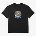 World Cup 2026 Football Crest - Retro Vintage Sticker Oversized T-Shirt Relive FIFA World Cup 2026 Group Stage Spirit, Featuring Portugal, Spain and Germany, Neymar, Haaland and Cristiano Ronaldo, Football Festival Excitement, Trophy Ambitions,