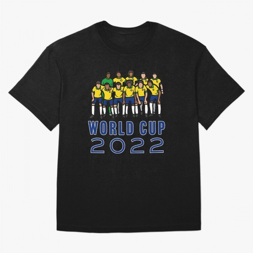 World Cup 2022 Oversized T-Shirt Support Iconic Players in FIFA World Cup 2026 USA Canada Mexico Connected to Neymar, Brazil, Portugal and Argentina Energy, Soccer Culture, Superstar Moments, National Team Dreams and Competitive Fire; Ideal for