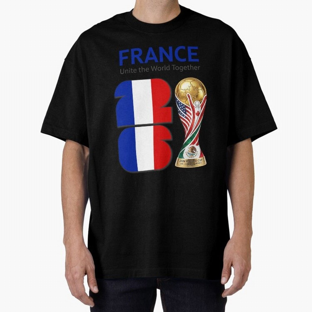 World Cup 2026, IMG 030, FRANCE 001 Oversized T-Shirt Remember Iconic Moments from FIFA World Cup 2026 for Fans of Neymar, Haaland and Cristiano Ronaldo and Germany, Bringing Football Passion, Legendary Performances, Festival Vibes and Supporter