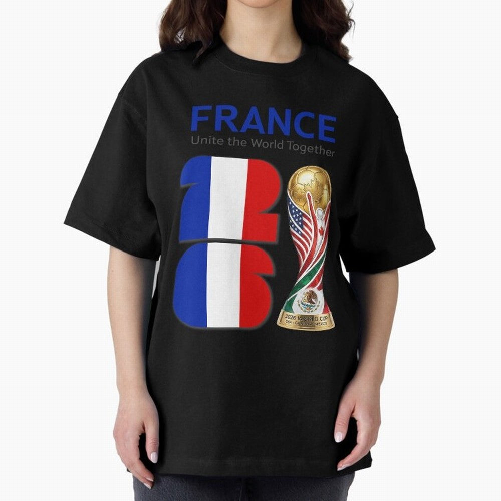 World Cup 2026, IMG 030, FRANCE 001 Oversized T-Shirt Remember Iconic Moments from FIFA World Cup 2026 for Fans of Neymar, Haaland and Cristiano Ronaldo and Germany, Bringing Football Passion, Legendary Performances, Festival Vibes and Supporter
