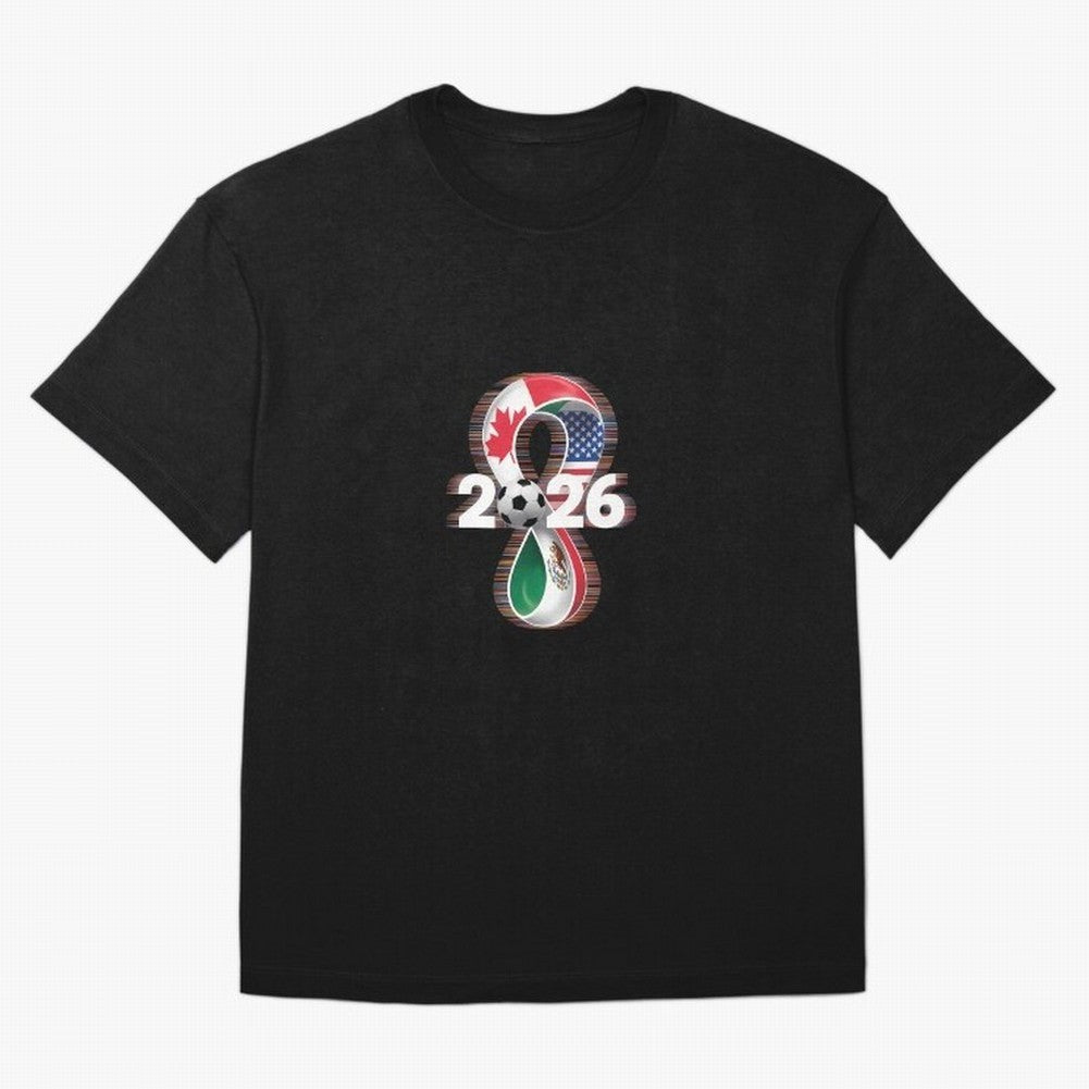 Usa Canada Mexico Soccer Football 2026 Oversized T-Shirt Honor FIFA World Cup 2026 USA Canada Mexico for Fans of CR7 and Brazil, Portugal and Argentina, Bringing Tournament Hype, Historic Matchups, Family Viewing Parties and Global Sports Pride;