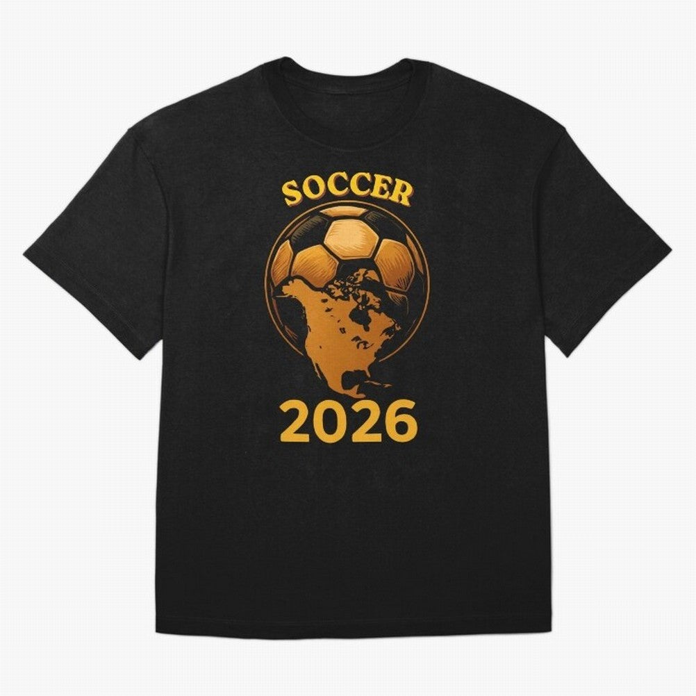 Soccer 2026 North America Football Fan Gift Shirt Oversized T-Shirt Enjoy Global Football Passion for FIFA World Cup 2026, Inspired by Cristiano Ronaldo, England, Soccer Culture, Superstar Moments, National Team Dreams and Competitive Fire; Built