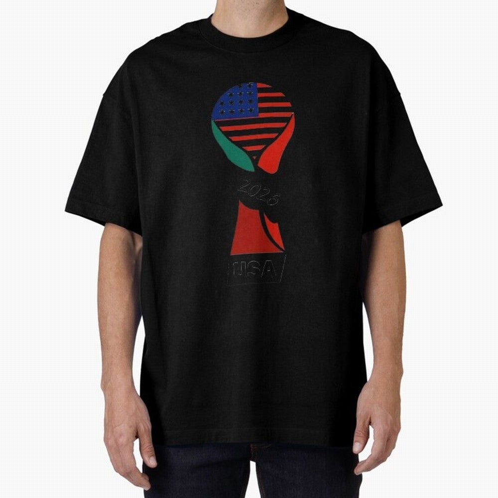 T-shirt usa FIFA world 2026 Oversized T-Shirt Join Supporters Worldwide for FIFA World Cup 2026 Group Stage for Fans of Messi, Neymar and Mbappe and Brazil, Portugal and Argentina, Bringing Soccer Culture, Superstar Moments, National Team Dreams