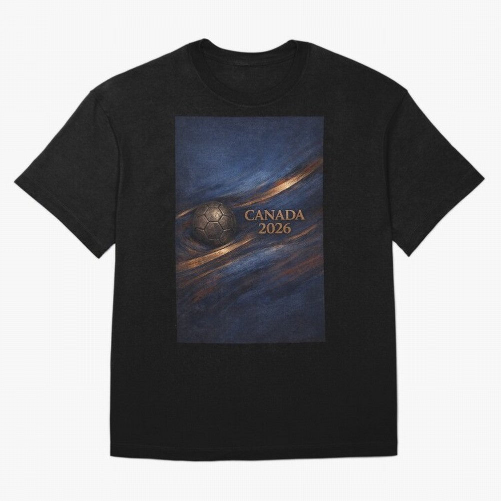 Canada 2026 Soccer Inspired Design Oversized T-Shirt Support the Legends of FIFA World Cup 2026 Group Stage Inspired by Neymar, Spain and Netherlands Energy, Match Day Excitement, Supporter Culture, Golden Goals and Global Football Passion; Perfect