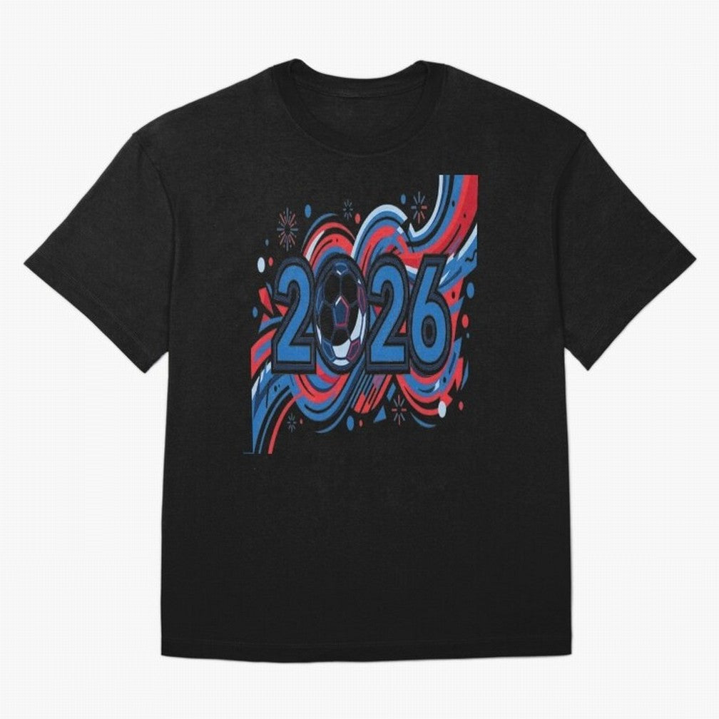 Football 2026 Oversized T-Shirt Turn Football Passion into Match Day Hype around FIFA World Cup 2026 Group Stage, Haaland, France, Soccer Culture, Superstar Moments, National Team Dreams and Competitive Fire; Great for Watch Parties, Sports Bars,