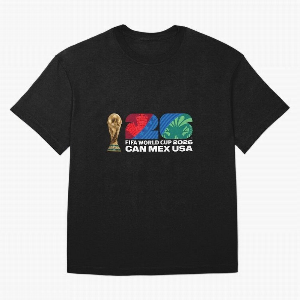 World Cup26 Host Country Trophy Oversized T-Shirt Bring International Match Energy to Global Football Passion for FIFA World Cup 2026 Group Stage, Highlighting Messi, France and Portugal, Game Day Rituals, Football Legends, Country Pride and the