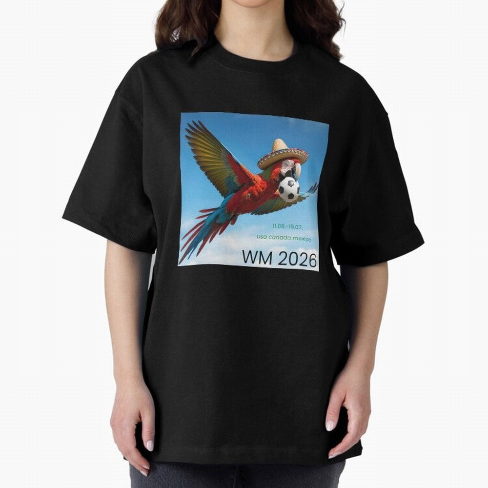 2026 World Cup USA Canada Mexico Oversized T-Shirt Bring Legendary Rivalry Energy to FIFA World Cup 2026 Spirit, Filled with France, Mbappe and Neymar, Championship Spirit, Famous Goals, Roaring Crowds and International Football Unity; Ideal for
