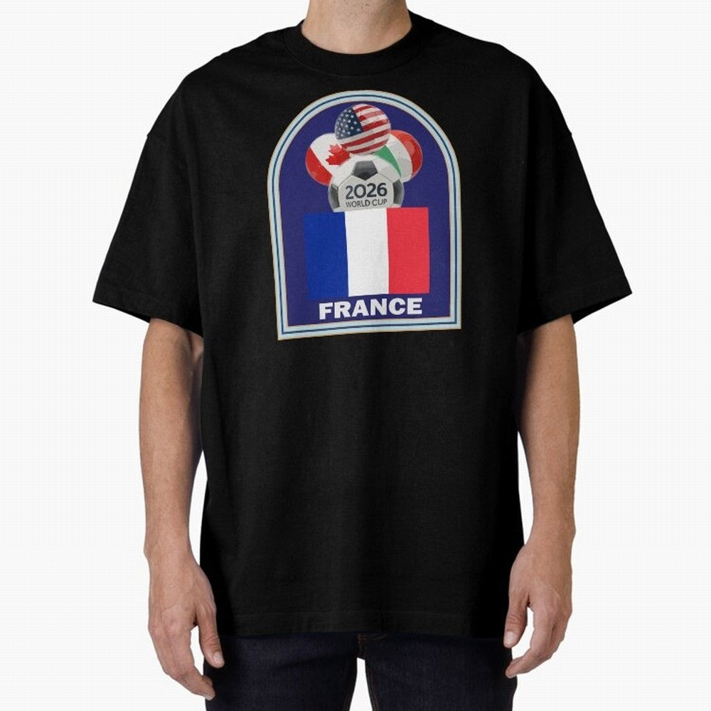 France 2026 Soccer T-shirt Oversized T-Shirt Bring Champion Energy into Match Day Hype around FIFA World Cup 2026 USA Canada Mexico, Cristiano Ronaldo, France, Stadium Chants, National Pride, Trophy Dreams and Unforgettable Football Memories;