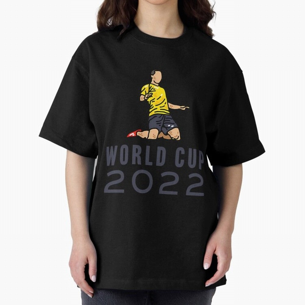 World Cup 2022 Oversized T-Shirt Unlock FIFA World Cup 2026 USA Canada Mexico for Fans of Neymar and Brazil, Portugal and Argentina, Bringing Stadium Chants, National Pride, Trophy Dreams and Unforgettable Football Memories; Perfect for Supporters
