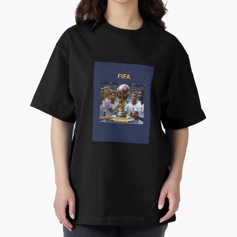 WORLD CUP FOOTBALL 2026 Oversized T-Shirt Support Iconic Players in FIFA World Cup 2026 USA Canada Mexico Connected to Neymar, Brazil, Portugal and Argentina Energy, Soccer Culture, Superstar Moments, National Team Dreams and Competitive Fire;