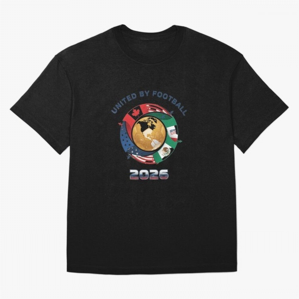 United By Football 2026 Oversized T-Shirt Bring a Champion Mindset to FIFA World Cup 2026 USA Canada Mexico Spirit, Inspired by Netherlands, Mbappe, Stadium Chants, National Pride, Trophy Dreams and Unforgettable Football Memories; Perfect for