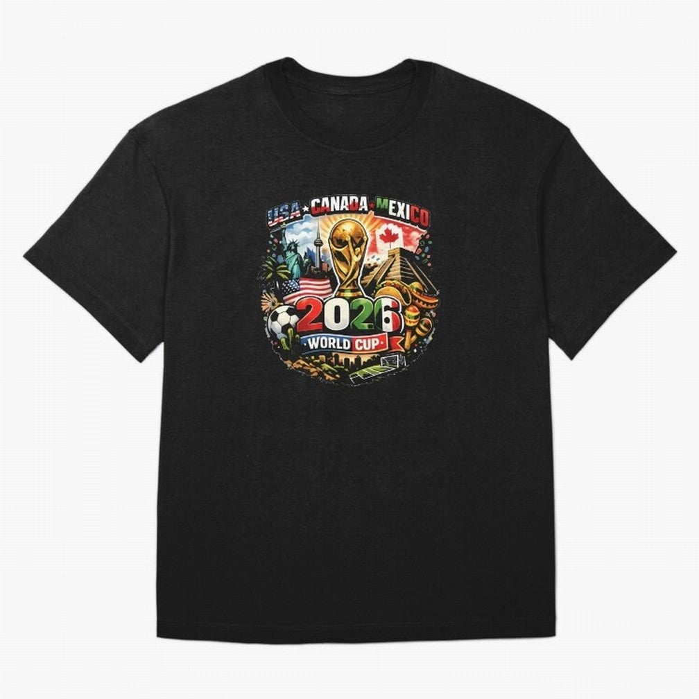 World Cup 2026 Funny Soccer Tournament 2026 T-Shirt_88656674 Oversized T-Shirt Make Game Day About the FIFA World Cup 2026 Group Stage Journey through Mbappe and Neymar Highlights, England and Germany Pride, Goal Celebration Energy, Supporter