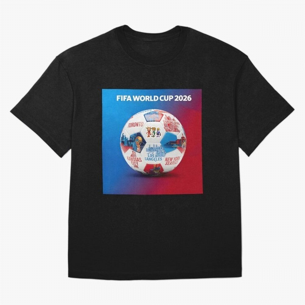 North America Football 2026 Oversized T-Shirt Remember the FIFA World Cup 2026 Journey through CR7 and Messi Highlights, France and Portugal Pride, Championship Spirit, Famous Goals, Roaring Crowds and International Football Unity; Perfect for