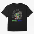 World Cup 26 - Brazil Oversized T-Shirt Show Championship Spirit for FIFA World Cup 2026 Capturing Haaland and Mbappe, Spain and Netherlands Energy, Football Festival Excitement, Trophy Ambitions, Country Rivalries and Star Player Buzz; Built for