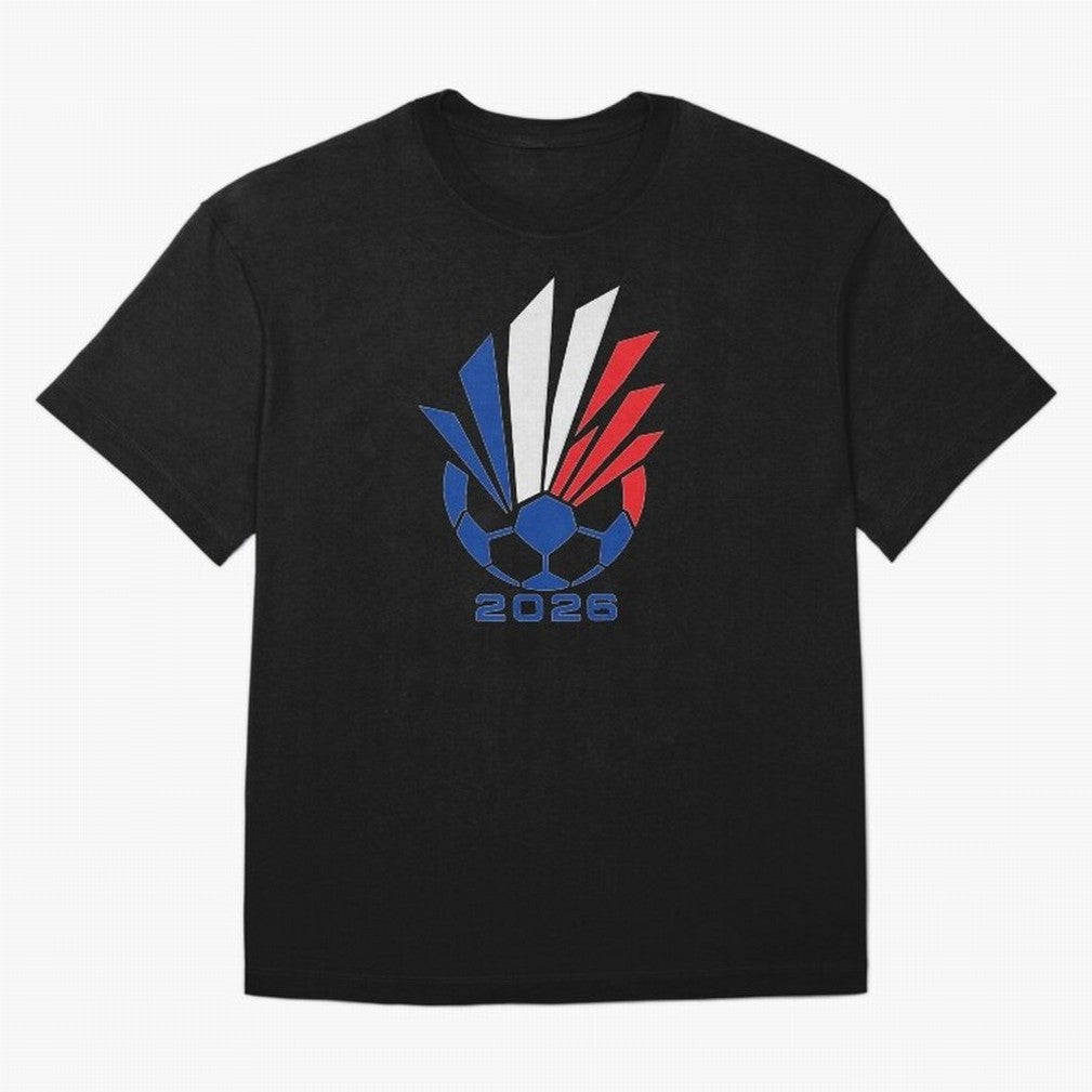 France Soccer 2026 Tricolor Burst Emblem Oversized T-Shirt Make Memories around FIFA World Cup 2026 Group Stage Spirit, with Portugal, Spain and Germany, Neymar, Champion Mindset, Group Stage Buzz, Knockout Tension and Passionate Fan Culture; Ideal