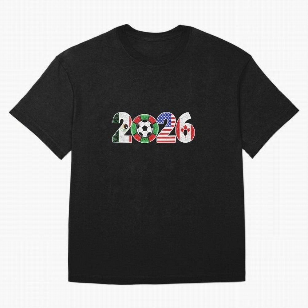 North American Soccer Spirit Team 2026 T-Shirt_82770209 Oversized T-Shirt Bring Match Day Fire to the FIFA World Cup 2026 Group Stage Journey through Messi, CR7 and Mbappe Highlights, Argentina, France and Brazil Pride, Fan Favorite Moments,