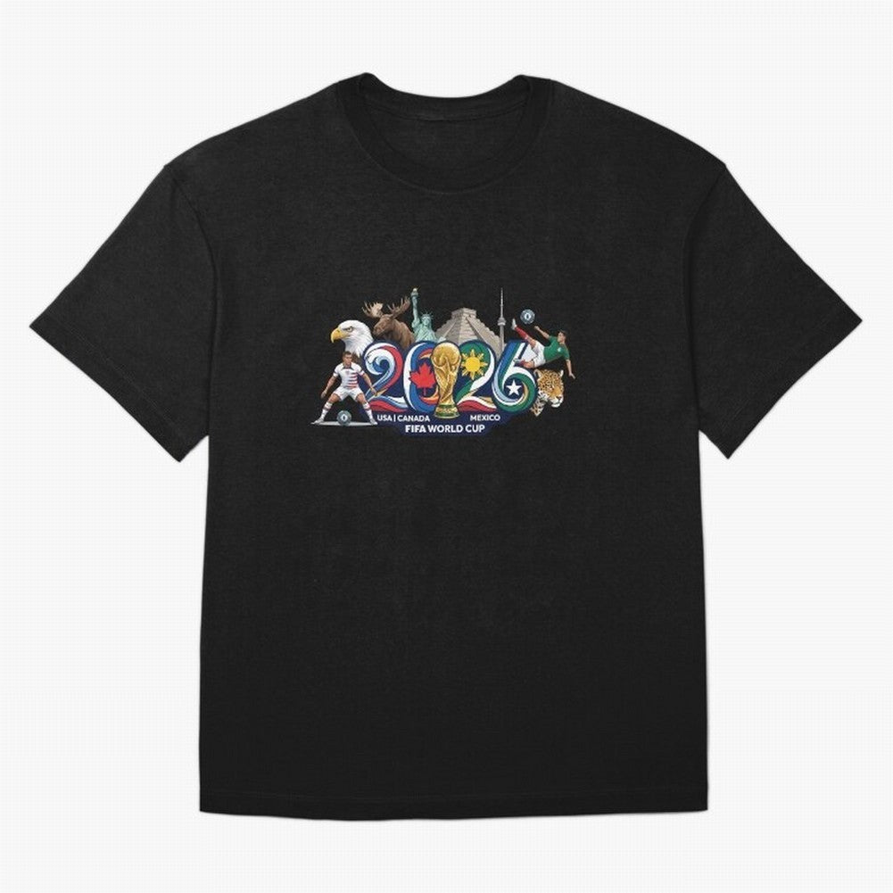FIFA World Cup 2026 North America: USA Canada Mexico United Nations of Football Oversized T-Shirt Get Ready for Match Day Hype around FIFA World Cup 2026 USA Canada Mexico, Cristiano Ronaldo, Haaland and CR7, Portugal, Match Day Excitement,