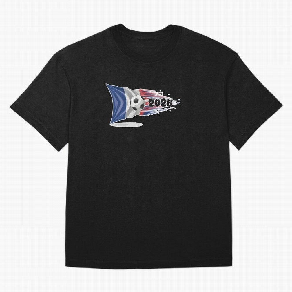 France Soccer 2026 Fan Tee: Bleu-Blanc-Rouge Flag Football Design | Perfect Gift for World Cup Fans! Oversized T-Shirt Live the Energy of the FIFA World Cup 2026 Group Stage Journey through Mbappe Highlights, Portugal Pride, Goal Celebration