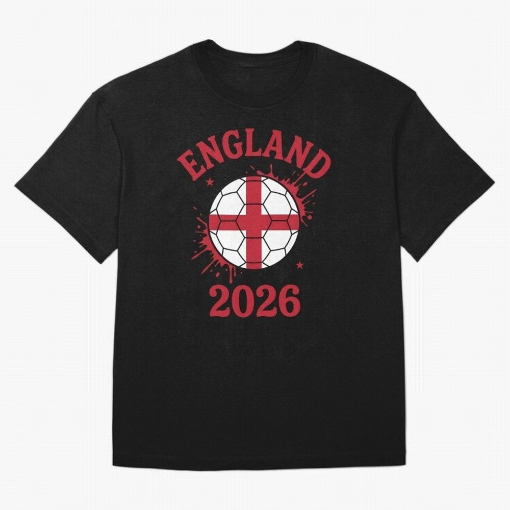 England World Cup 2026 football supporter| St George Cross Football Oversized T-Shirt Fuel the Hype around Match Day Hype around FIFA World Cup 2026 USA Canada Mexico, CR7 and Messi, England and Germany, Football History, Final Match Energy, Crowd