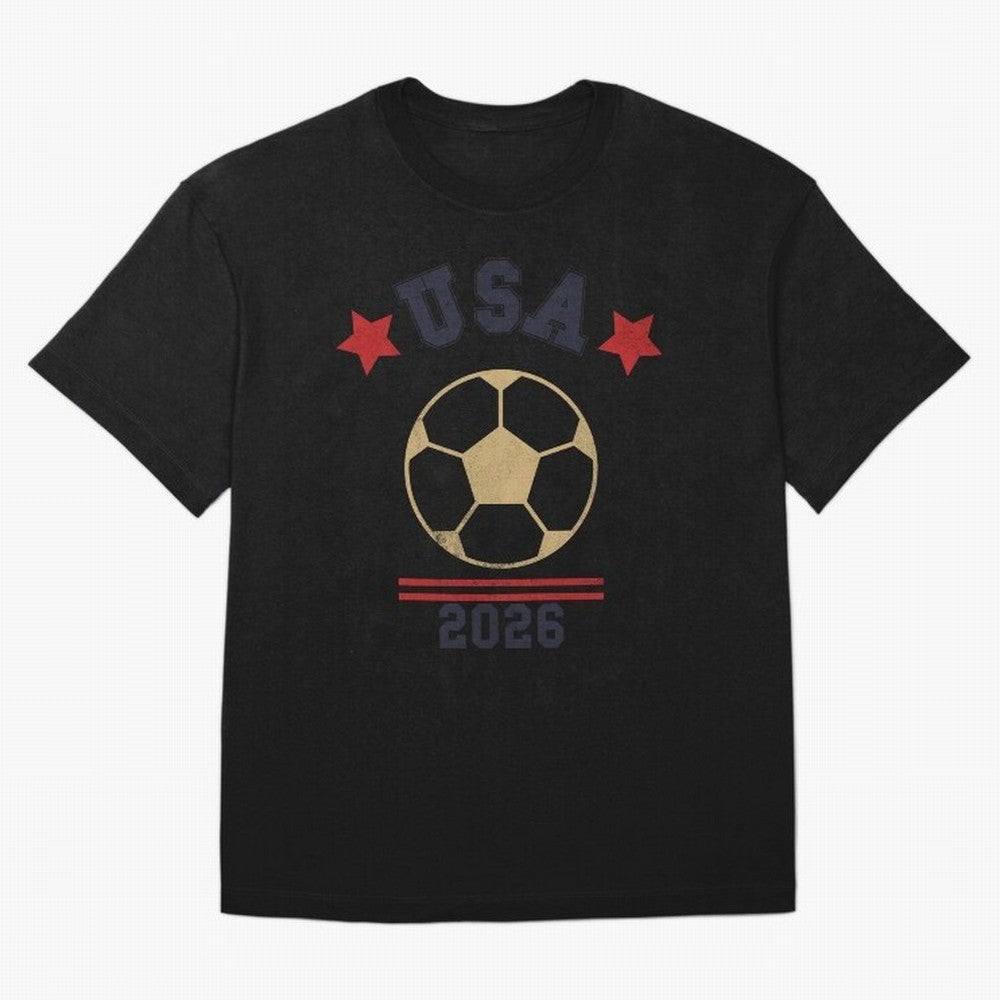 USA Soccer Fan 2026 Jersey Style Design Oversized T-Shirt Carry the Dream of FIFA World Cup 2026 USA Canada Mexico for Fans of Messi, Neymar and Mbappe and Netherlands, Bringing Football History, Final Match Energy, Crowd Noise and Once in a