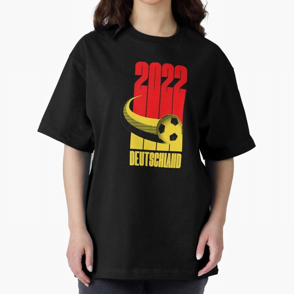 Germany 2022 Football Soccer Graphic Deutschland Oversized T-Shirt Cheer through Every Moment of Match Day Hype around FIFA World Cup 2026, Mbappe, England, Goal Celebration Energy, Supporter Heritage, Football Icons and Worldwide Tournament Joy;