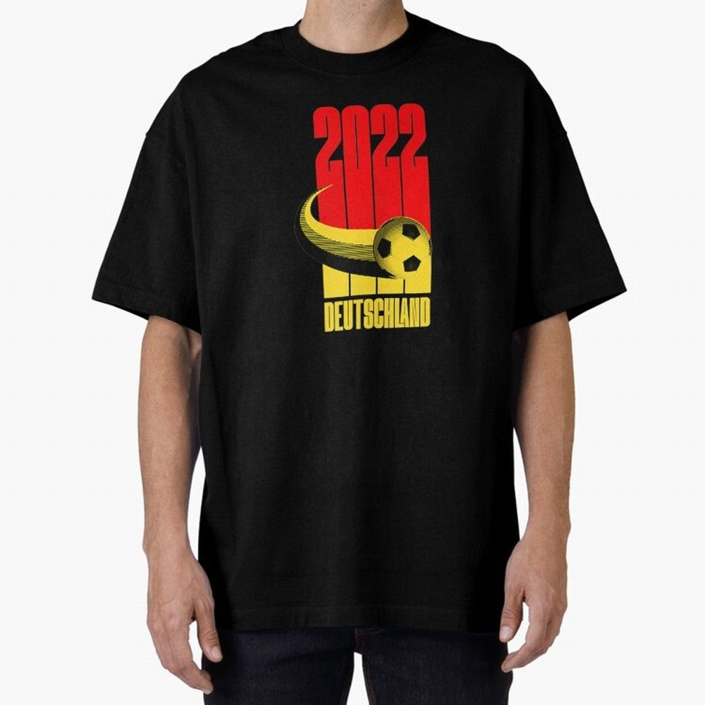 Germany 2022 Football Soccer Graphic Deutschland Oversized T-Shirt Cheer through Every Moment of Match Day Hype around FIFA World Cup 2026, Mbappe, England, Goal Celebration Energy, Supporter Heritage, Football Icons and Worldwide Tournament Joy;