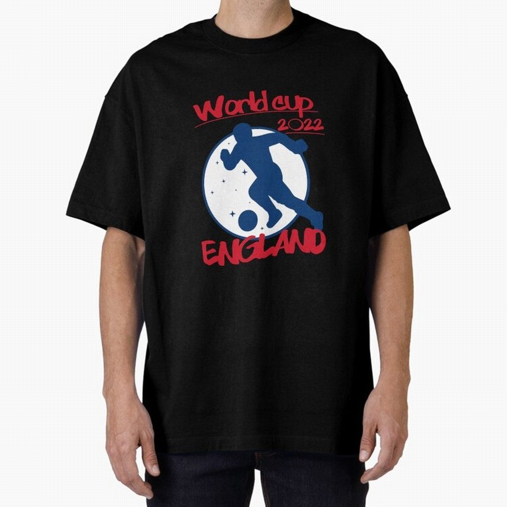 England World Cup 2022 Oversized T-Shirt Celebrate Classic Football Spirit in the FIFA World Cup 2026 USA Canada Mexico Journey through Neymar Highlights, Argentina, France and Brazil Pride, Stadium Chants, National Pride, Trophy Dreams and