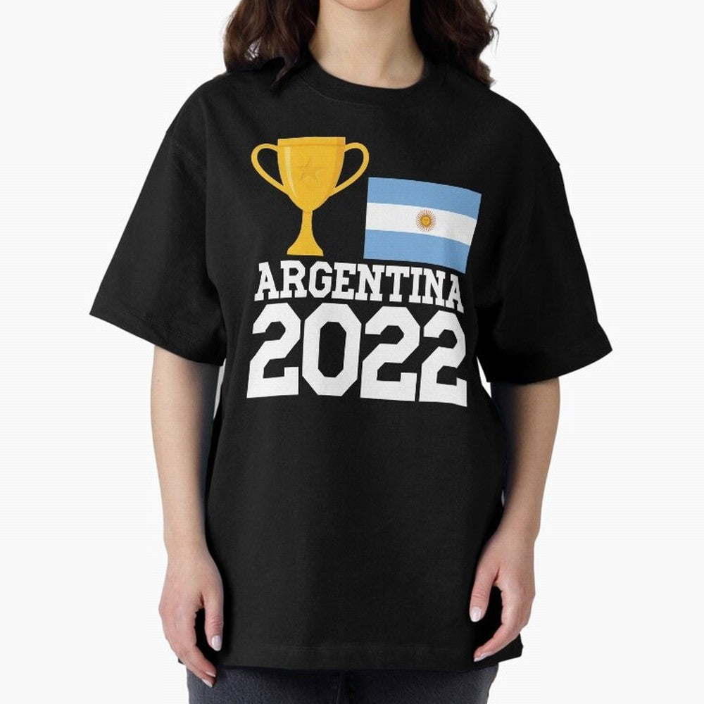 Argentina World Cup Soccer Football 2022, Argentina Soccer Jersey Argentinian Football, Argentina, Argentinian, Qatar World Cup 2022 Oversized T-Shirt Celebrate Supporters United by Global Football Passion for FIFA World Cup 2026, Made for Messi,