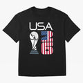 USA 2026 Soccer World Cup Trophy American Flag Design Oversized T-Shirt Show Love for Legendary Goals in FIFA World Cup 2026 Highlighting Neymar, England Energy, Football Festival Excitement, Trophy Ambitions, Country Rivalries and Star Player