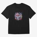 Usa World Cup 2026 Football Legacy Oversized T-Shirt Represent Football Lovers during FIFA World Cup 2026 Group Stage for Fans of Mbappe and Neymar and Brazil, Bringing Vintage Soccer Flavor, Modern Football Stars, National Flags and Final Night