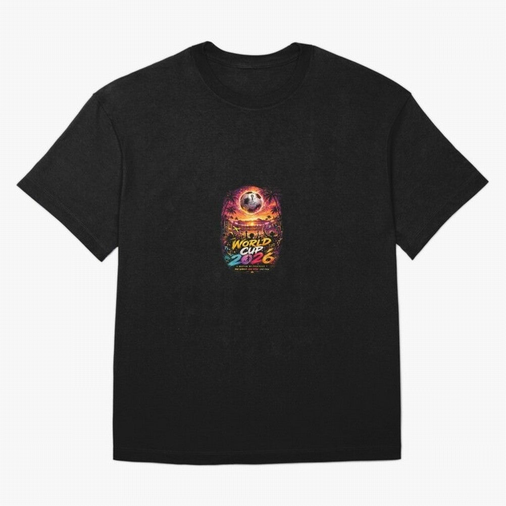 Copy of World Cup 2026 ¨C United Passion ?? | Neon Football Design Oversized T-Shirt Celebrate Football Dreams Across FIFA World Cup 2026 for Fans of Cristiano Ronaldo, Haaland and CR7 and Argentina and Brazil, Bringing Worldwide Fan Energy,