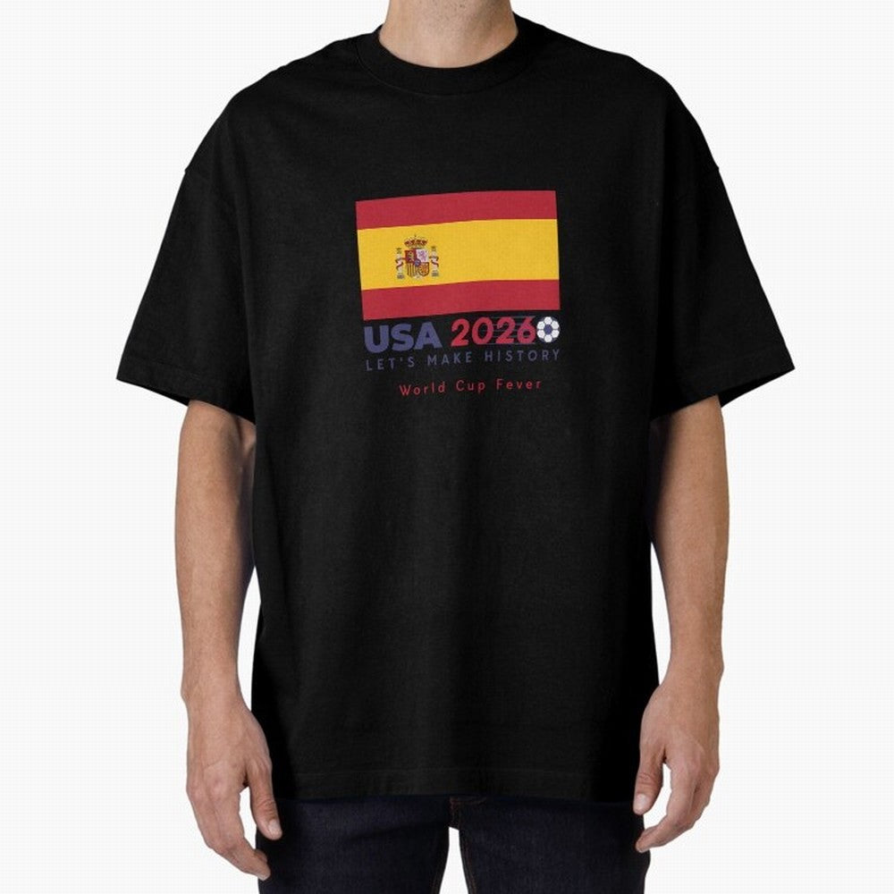 Usa 2026 World Cup Americas Football. Oversized T-Shirt Upgrade FIFA World Cup 2026 Spirit, Capturing France and Portugal, Messi, Sports Nostalgia, International Competition, Famous Players and Unforgettable Victories; Perfect for People Who Love