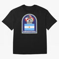 Argentina 2026 Soccer T-shirt Oversized T-Shirt Experience the Global Stage of FIFA World Cup 2026 Group Stage Spirit, Capturing Germany, Cristiano Ronaldo, Worldwide Fan Energy, Dramatic Goals, Stadium Lights and Championship Celebrations; Perfect