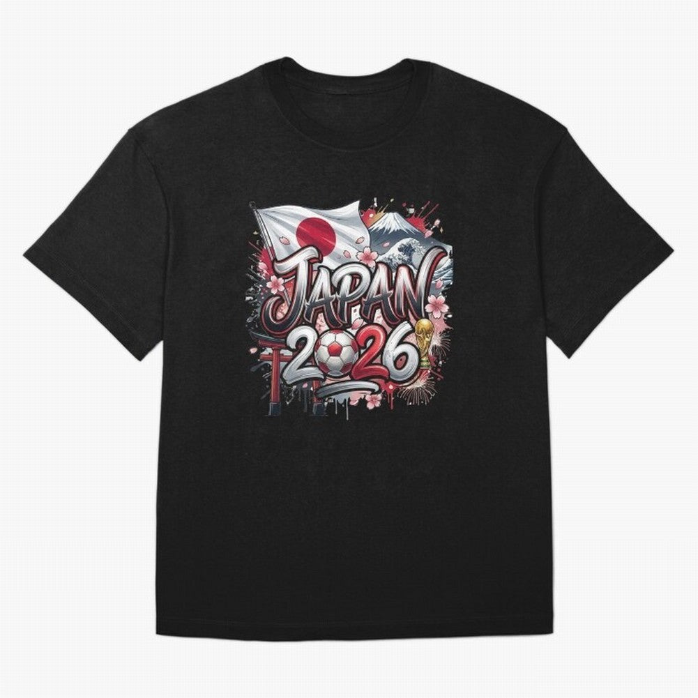 Japan World Cup 2026 Football Legacy Oversized T-Shirt Spotlight Match Day Hype around FIFA World Cup 2026 USA Canada Mexico, Neymar, Haaland and Cristiano Ronaldo, England, France and Netherlands, Fan Favorite Moments, National Team Passion, Big