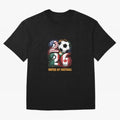 United By Football Soccer Fan Gear 2026 Oversized T-Shirt Celebrate the Biggest Stage of FIFA World Cup 2026 Group Stage for Fans of Messi, CR7 and Mbappe and France and Portugal, Bringing Champion Mindset, Group Stage Buzz, Knockout Tension and