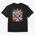 2026 Soccer World Flags USA Mexico Canada Football Paint Splash Graphic Oversized T-Shirt Honor Football Greatness during Global Football Passion for FIFA World Cup 2026, Made for Mbappe and Neymar, Portugal, Stadium Chants, National Pride, Trophy