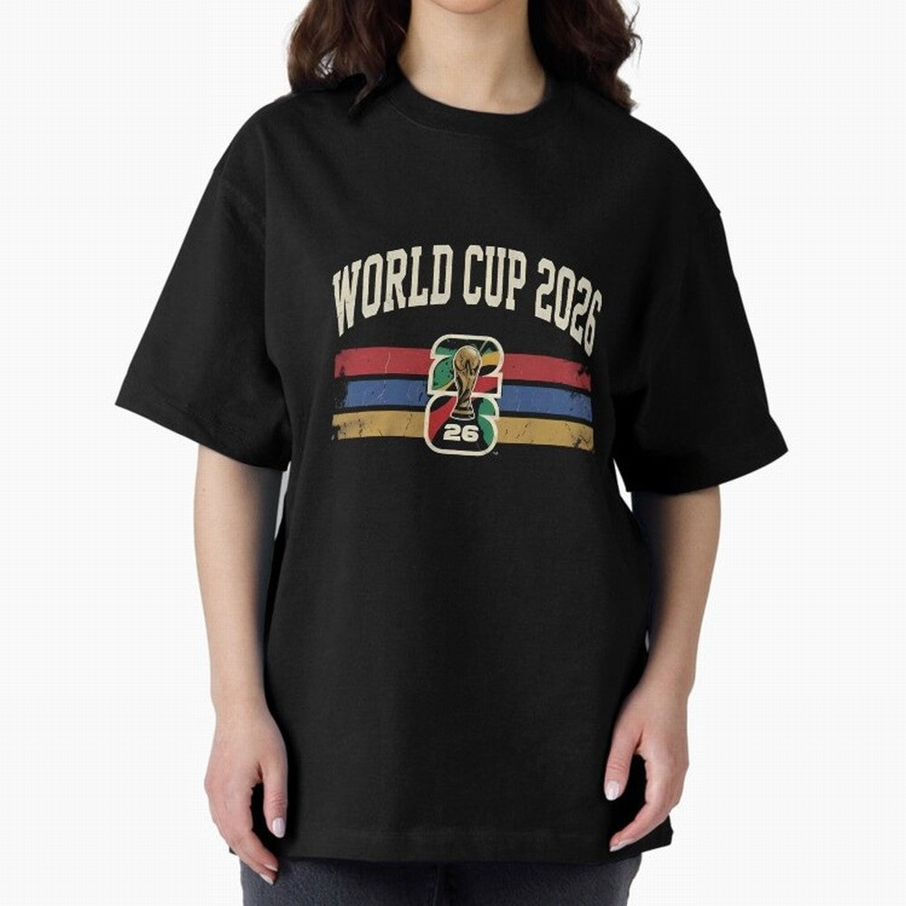 Vintage world cup 2026 T-Shirt_88741562 Oversized T-Shirt Bring Home FIFA World Cup 2026 Group Stage for Fans of Haaland and Argentina and Brazil, Bringing Sports Nostalgia, International Competition, Famous Players and Unforgettable Victories;