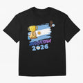 Argentina world cup design Oversized T-Shirt Elevate FIFA World Cup 2026 Group Stage for Fans of Messi and Brazil, Bringing Stadium Chants, National Pride, Trophy Dreams and Unforgettable Football Memories; Built for Supporters Chasing Trophy