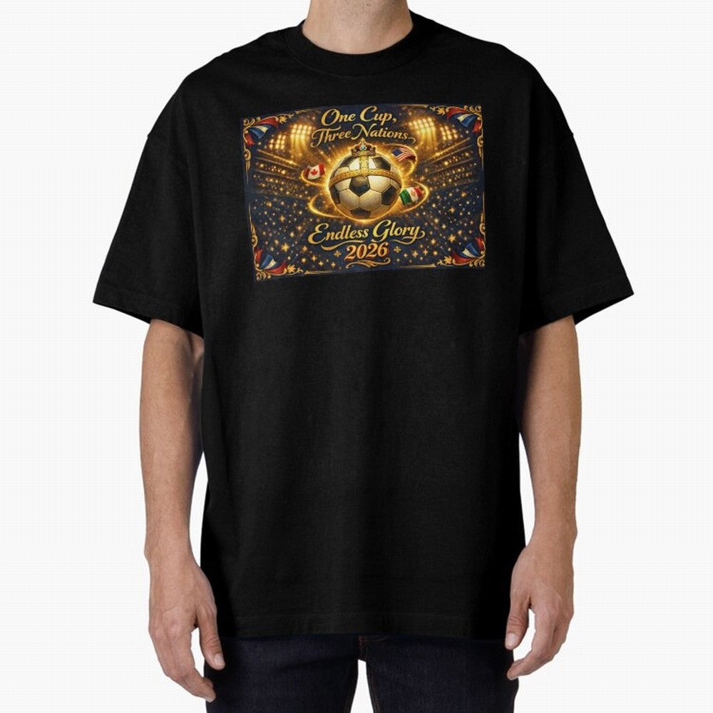 2026 World Cup Celebration inpired by renaissance art Oversized T-Shirt Create FIFA World Cup 2026 USA Canada Mexico Spirit, Celebrating England, Mbappe and Neymar, Fan Favorite Moments, National Team Passion, Big Match Drama and Soccer History;