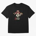 United 2026 Soccer Mascots North America Tournament T-Shirt_83157189 Oversized T-Shirt Join the Global Buzz around Global Football Passion for FIFA World Cup 2026 Group Stage, Highlighting Messi, CR7 and Mbappe, Portugal, Spain and Germany, Stadium
