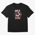 USA Soccer with Red White Blue Stars 2026 Cup T-Shirt_83834283 Oversized T-Shirt Join the Countdown to FIFA World Cup 2026 Group Stage for Fans of Neymar, Haaland and Cristiano Ronaldo and Portugal, Bringing Worldwide Fan Energy, Dramatic Goals,