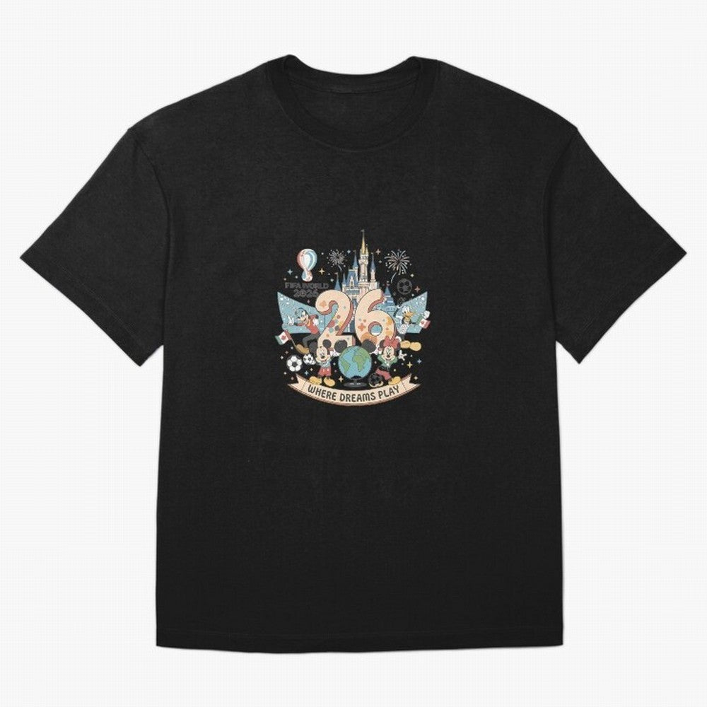 Dreamland Football 26 Oversized T-Shirt Follow Match Day Hype around FIFA World Cup 2026 Group Stage, Neymar, Spain, Football Passion, Legendary Performances, Festival Vibes and Supporter Community; Perfect for People Who Love Argentina, Brazil,