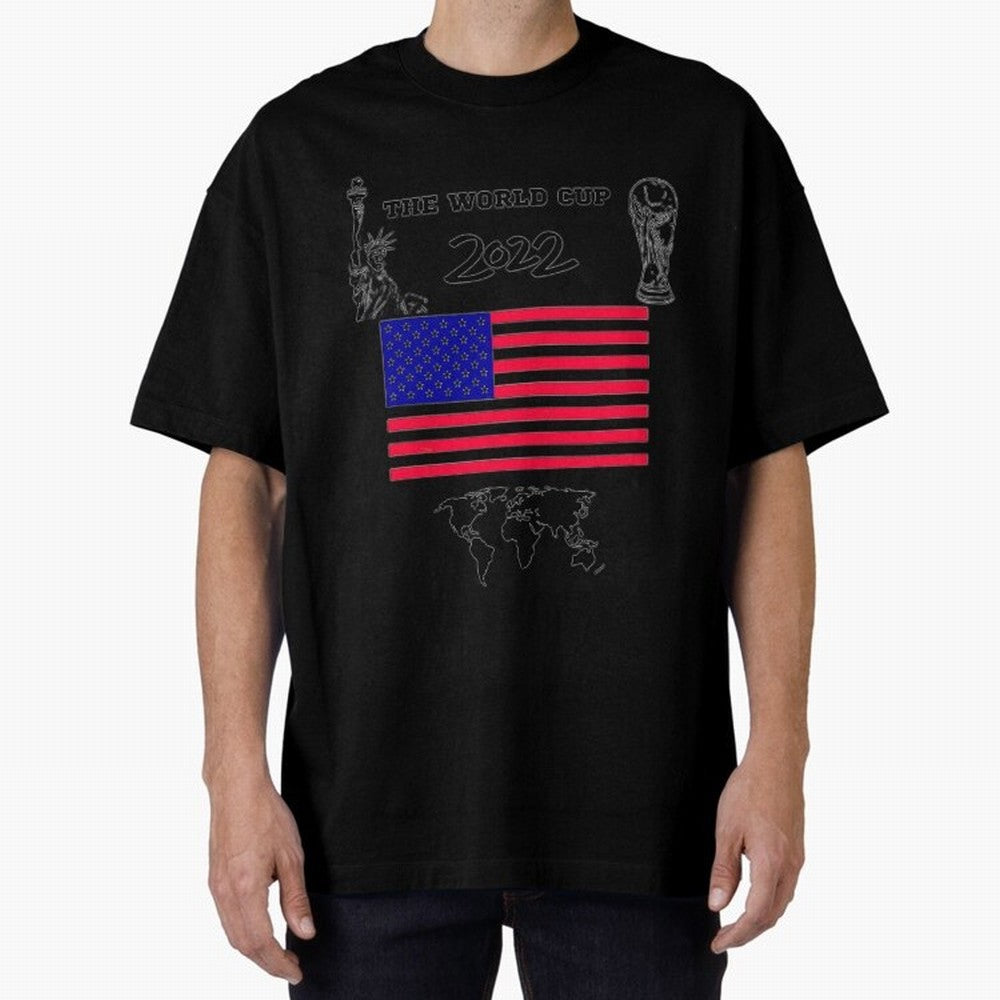 T-shirt for World cup, USA Oversized T-Shirt Show Your Stadium Side during FIFA World Cup 2026 Driven by Mbappe, France Energy, Tournament Hype, Historic Matchups, Family Viewing Parties and Global Sports Pride; Made for Collectors Who Enjoy Iconic