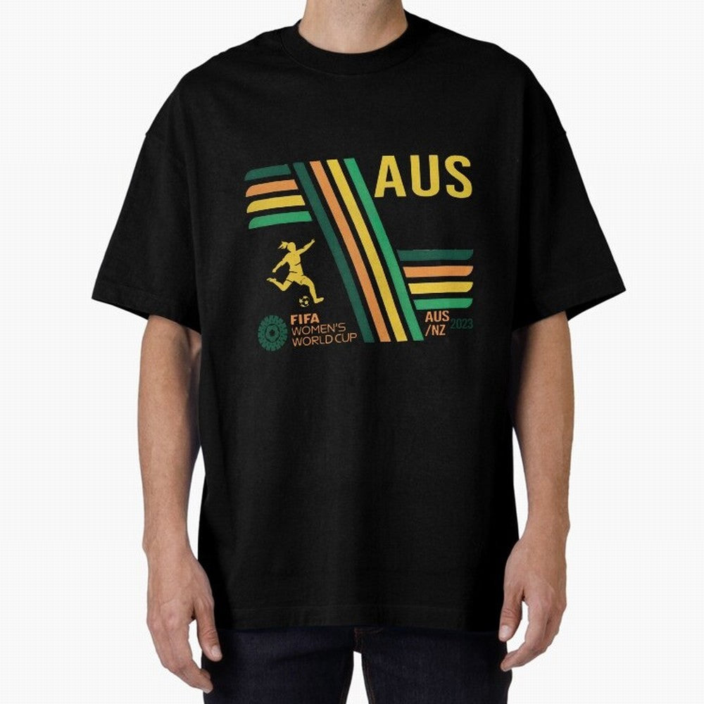 Australia Women's World Cup Oversized T-Shirt Celebrate Golden Goal Energy in the FIFA World Cup 2026 Journey through CR7 and Messi Highlights, Spain and Netherlands Pride, Football History, Final Match Energy, Crowd Noise and Once in a Lifetime
