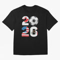 2026 North America Football Massive Event Soccer Ball Oversized T-Shirt Bring Match Day Fire to Match Day Hype around FIFA World Cup 2026, Cristiano Ronaldo, Argentina, France and Brazil, Champion Mindset, Group Stage Buzz, Knockout Tension and