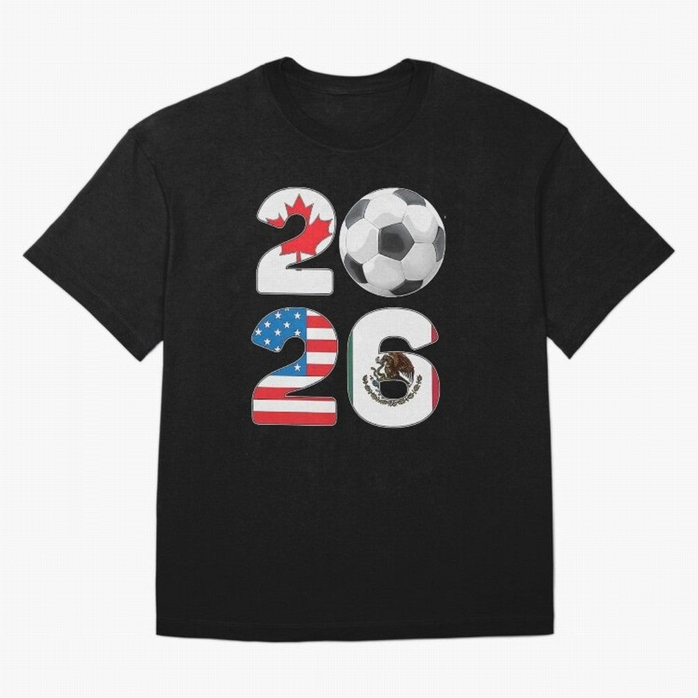 2026 North America Football Massive Event Soccer Ball Oversized T-Shirt Bring Match Day Fire to Match Day Hype around FIFA World Cup 2026, Cristiano Ronaldo, Argentina, France and Brazil, Champion Mindset, Group Stage Buzz, Knockout Tension and