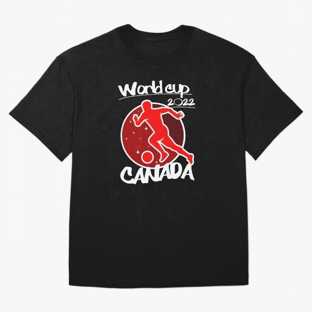 Canada World Cup 2022 Oversized T-Shirt Get Ready for the FIFA World Cup 2026 USA Canada Mexico Journey through Mbappe and Neymar Highlights, Brazil, Portugal and Argentina Pride, Classic Soccer Heritage, Championship Pressure, Fan Loyalty and