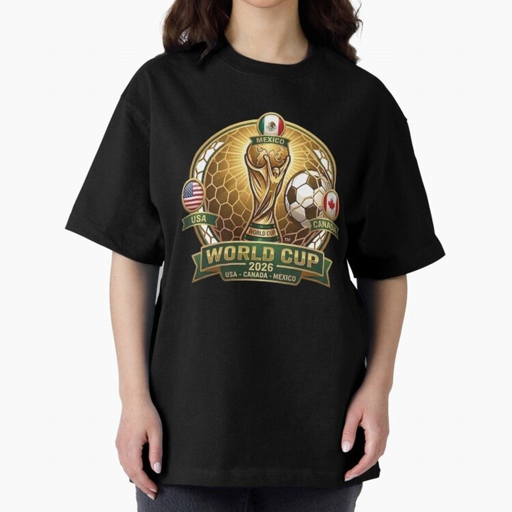 Chasing the Cup 2026 Oversized T-Shirt Stand Out with Spirit from the FIFA World Cup 2026 Journey through CR7 Highlights, Netherlands Pride, Football Festival Excitement, Trophy Ambitions, Country Rivalries and Star Player Buzz; Perfect for
